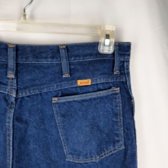 Rustler Vintage Jeans 87621 W38 L30 USA made bootcut cotton 4 pocket zip button - Picture 4 of 14